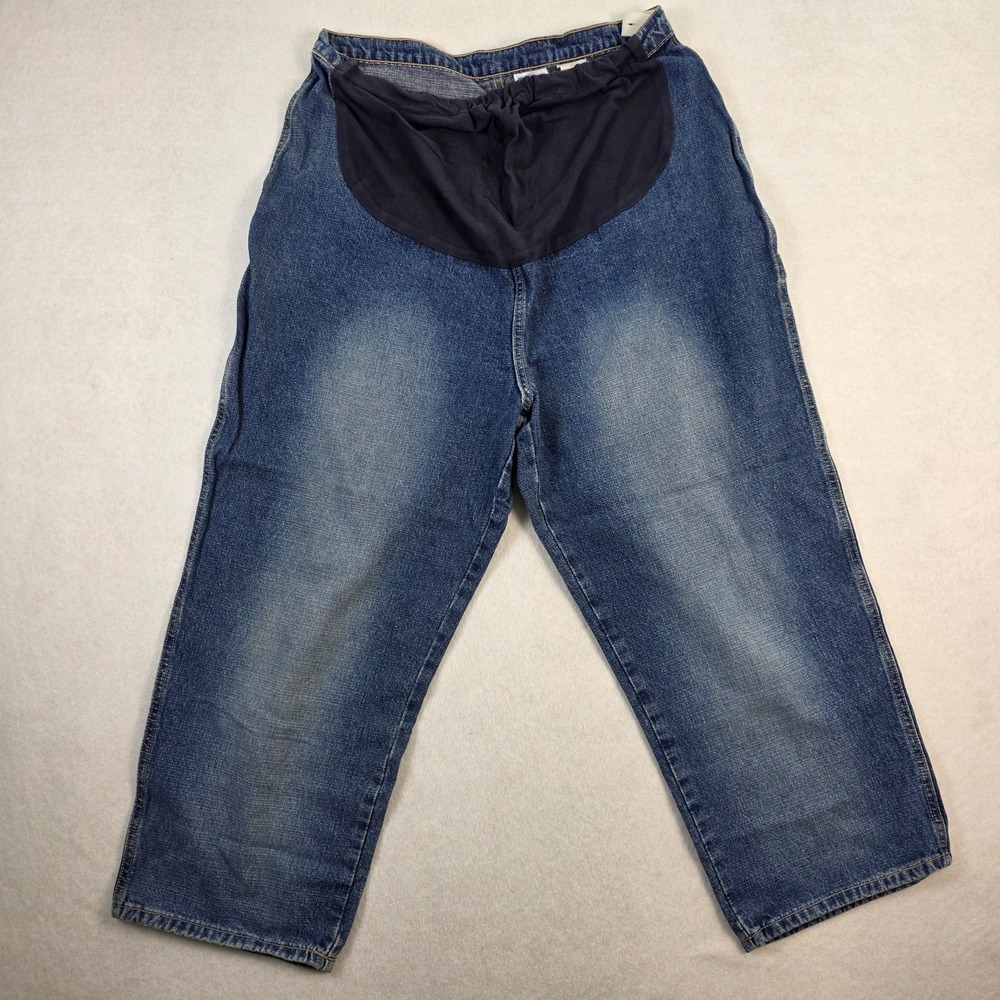 Baby En Route Size L Maternity Jeans Blue Full‎  Panel